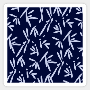 Dark blue pattern design batik style Sticker